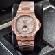 Patek Philippe Nautilus Annual Calendar Copy Watches Rose Gold with Diamond (3)_th.jpg